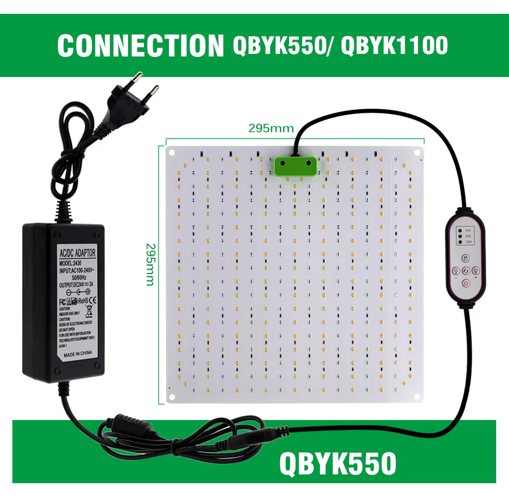 Samsung LM281B LED Grow Light 5 Levels Dimmable 4000K Full Spectrum Indoor plant