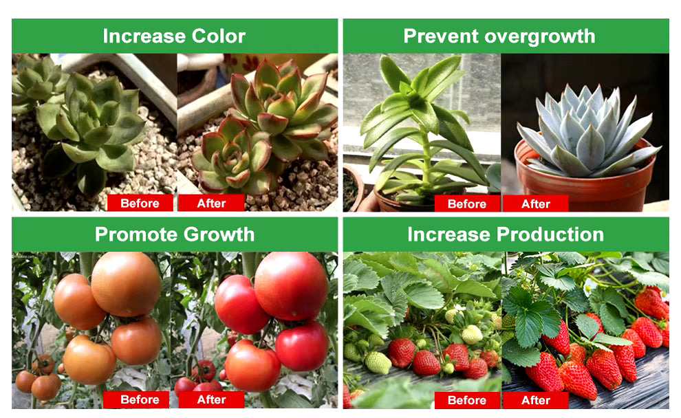 Samsung LM281B LED Grow Light 5 Levels Dimmable 4000K Full Spectrum Indoor plant