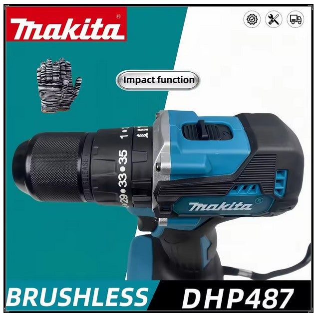 Makita DHP487 18V LXT Brushless Cordless Combi Hammer Drill, Bare Tool ONLY