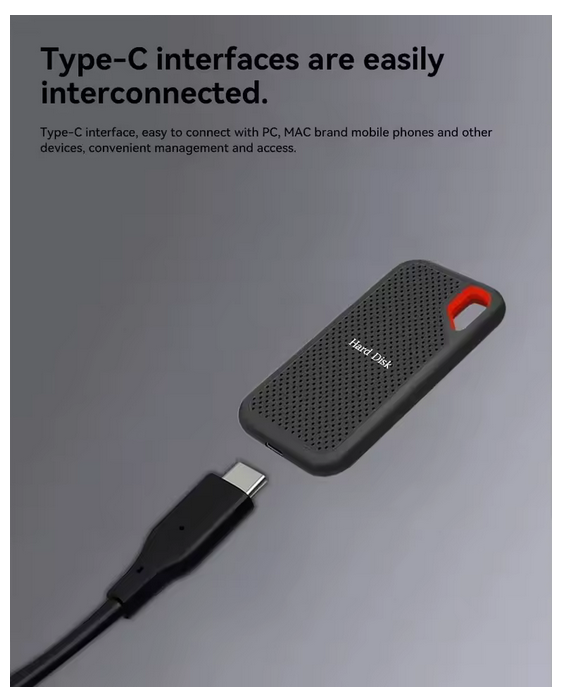 Portable Drive 1TB,2TB, 4TB External Hard Drive Classic Black - PC Laptop and MAC China (Copy)