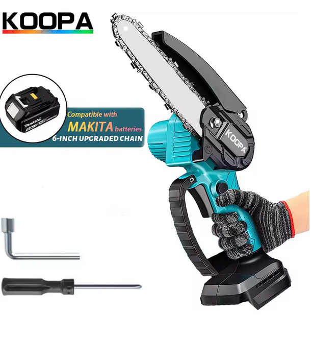 Mini Chainsaw for Makita 18v Batteries, With or Without batteries.