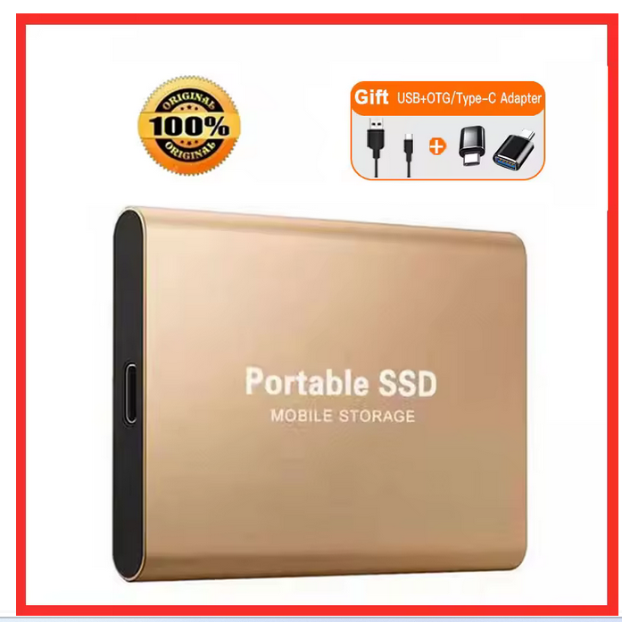 External SSD Hard Drive - USB 3.1 High-Speed Storage for PC, Laptop & Phone