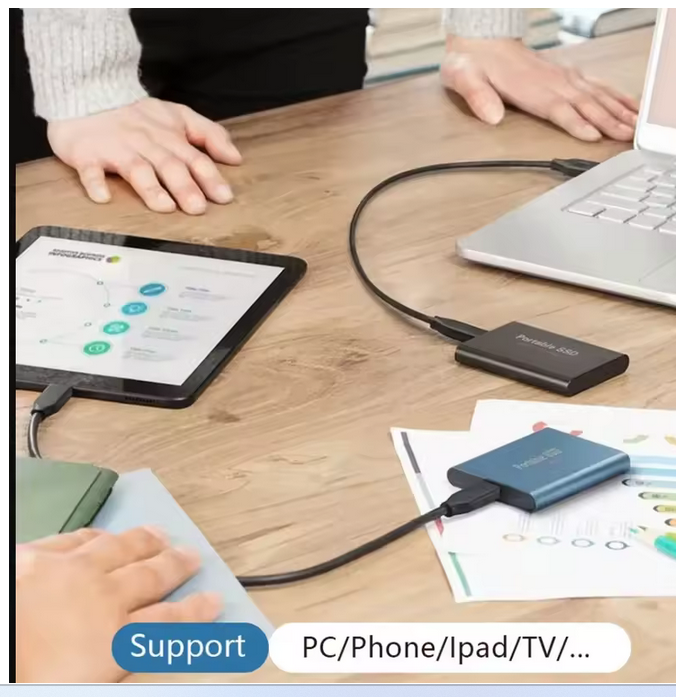 External SSD Hard Drive - USB 3.1 High-Speed Storage for PC, Laptop & Phone