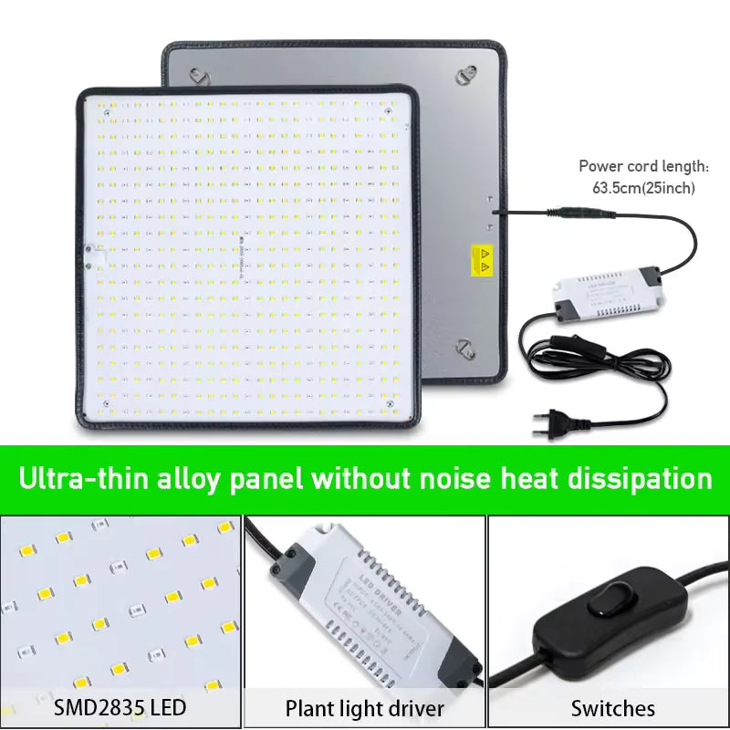 Samsung Grow Light Quantum Board 500 LEDs Full Spectrum Growth Light 1200W